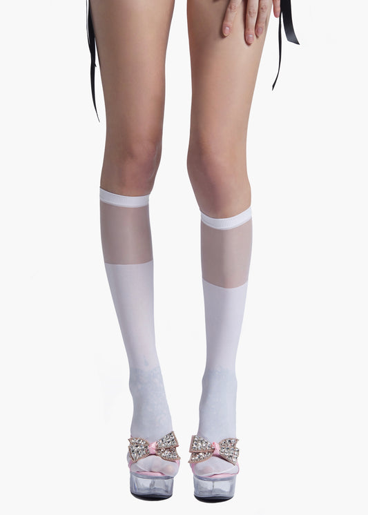 SHEER BOW SHORT SOCKS