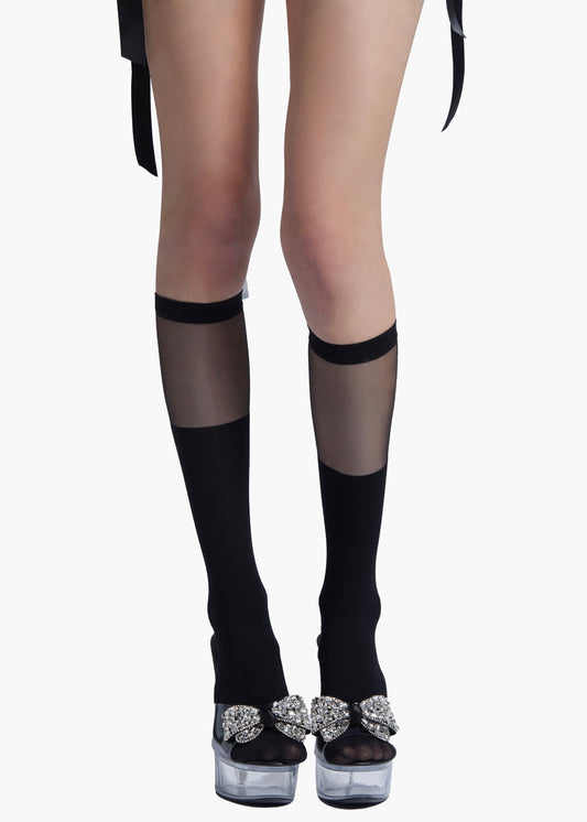 SHEER BOW SHORT SOCKS