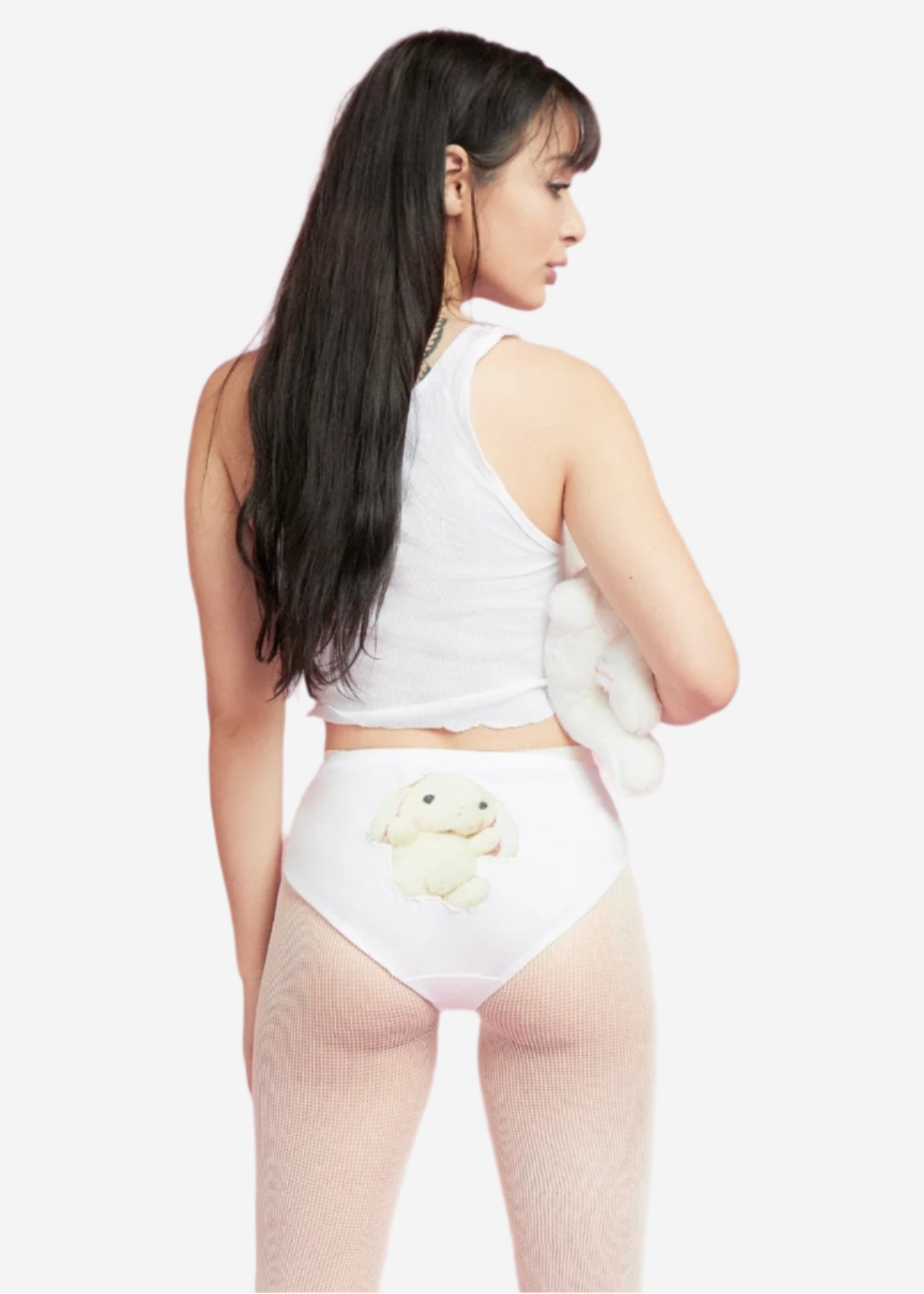 BLUE . BUNNY . WHITE UNDIES