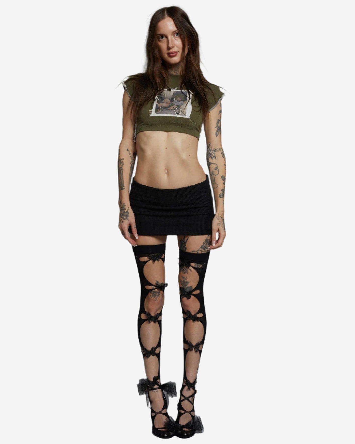 BUTTERFLY BABI THIGH HIGHS