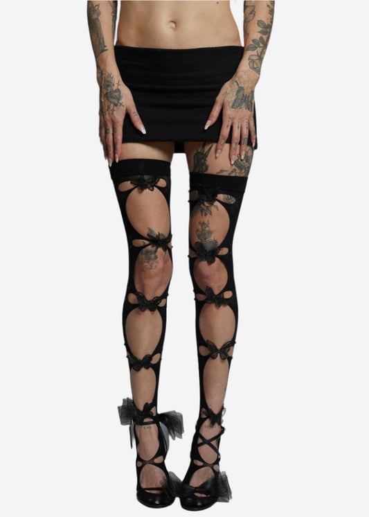 BUTTERFLY BABI THIGH HIGHS