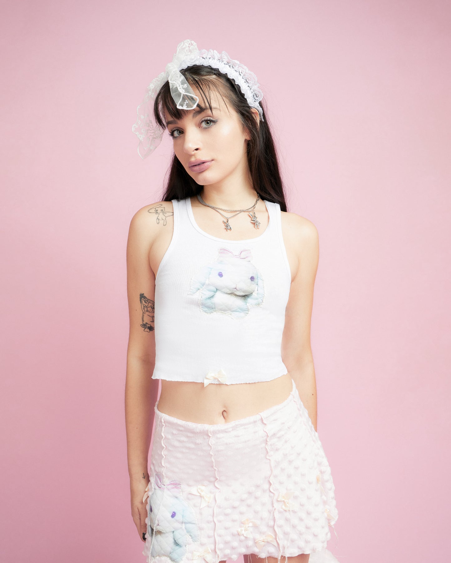 sticky rice . white tank .