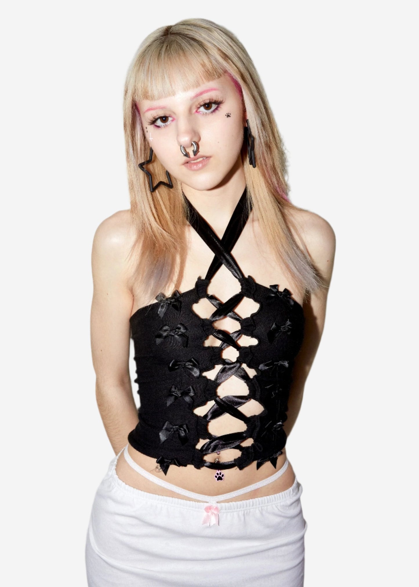 BLACK , GELATIN ༻∞ TOP