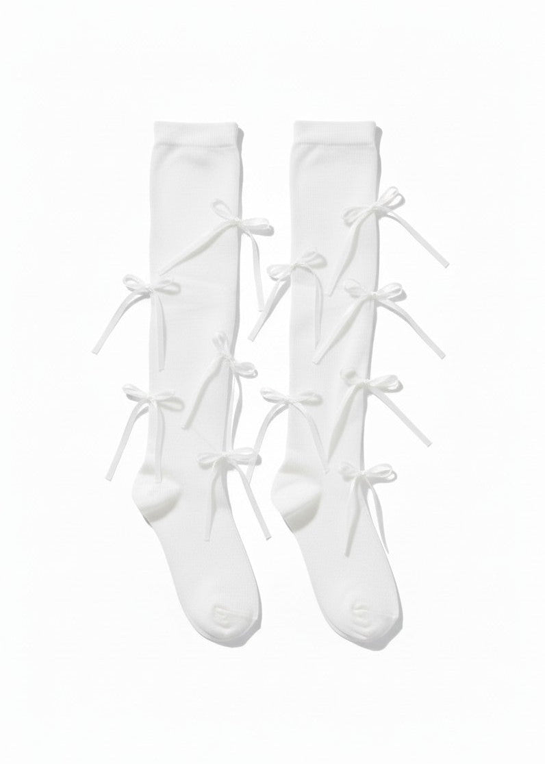 ANGEL KITTEN BOW SOCKS