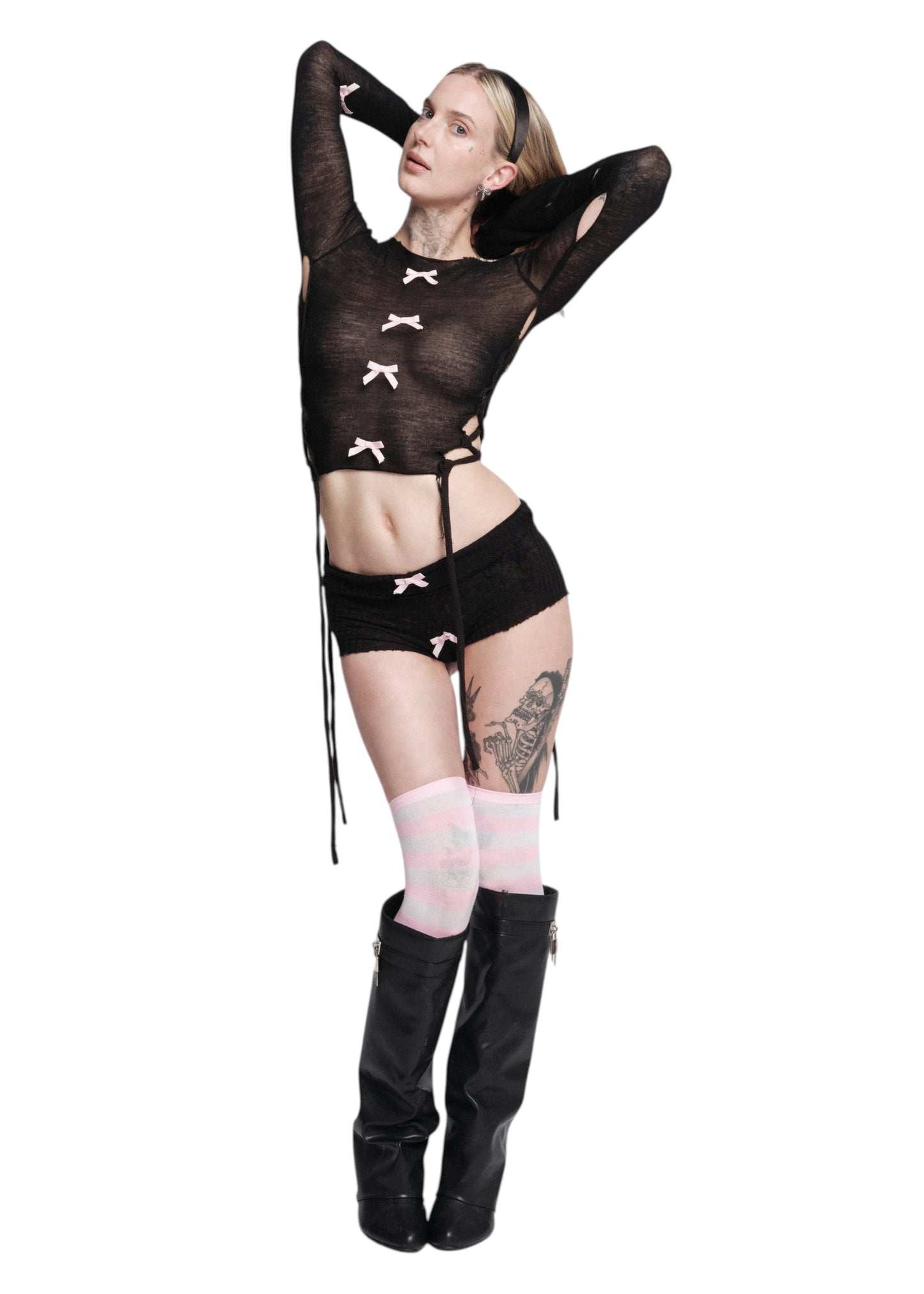 KITTEN STRIPES THIGH HIGHS