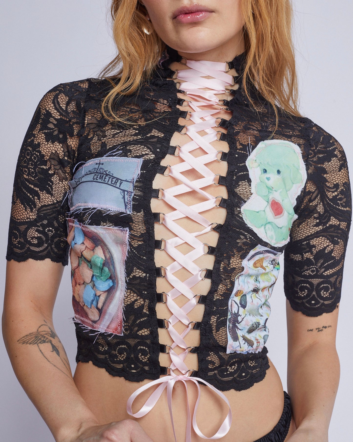 𝒩𝐸𝒲! PAIN & CANDY CORSET LACE UP TOP