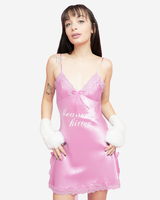 HEAVENLY KITTEN SLIP DRESS