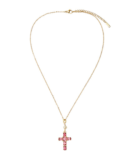 The † Peresephone † ✩ 𝓟𝓲𝓷𝓴 𝓒𝓻𝓸𝓼𝓼 𝔀𝓲𝓽𝓱 𝓟𝓮𝓪𝓻𝓵 𝓷𝓮𝓬𝓴𝓵𝓪𝓬𝓮 ♡♱ ☆ 40% OFF