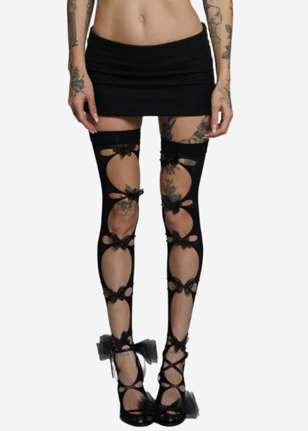 .,¸,•✮ BLACK [ MINI SKIRT . ]