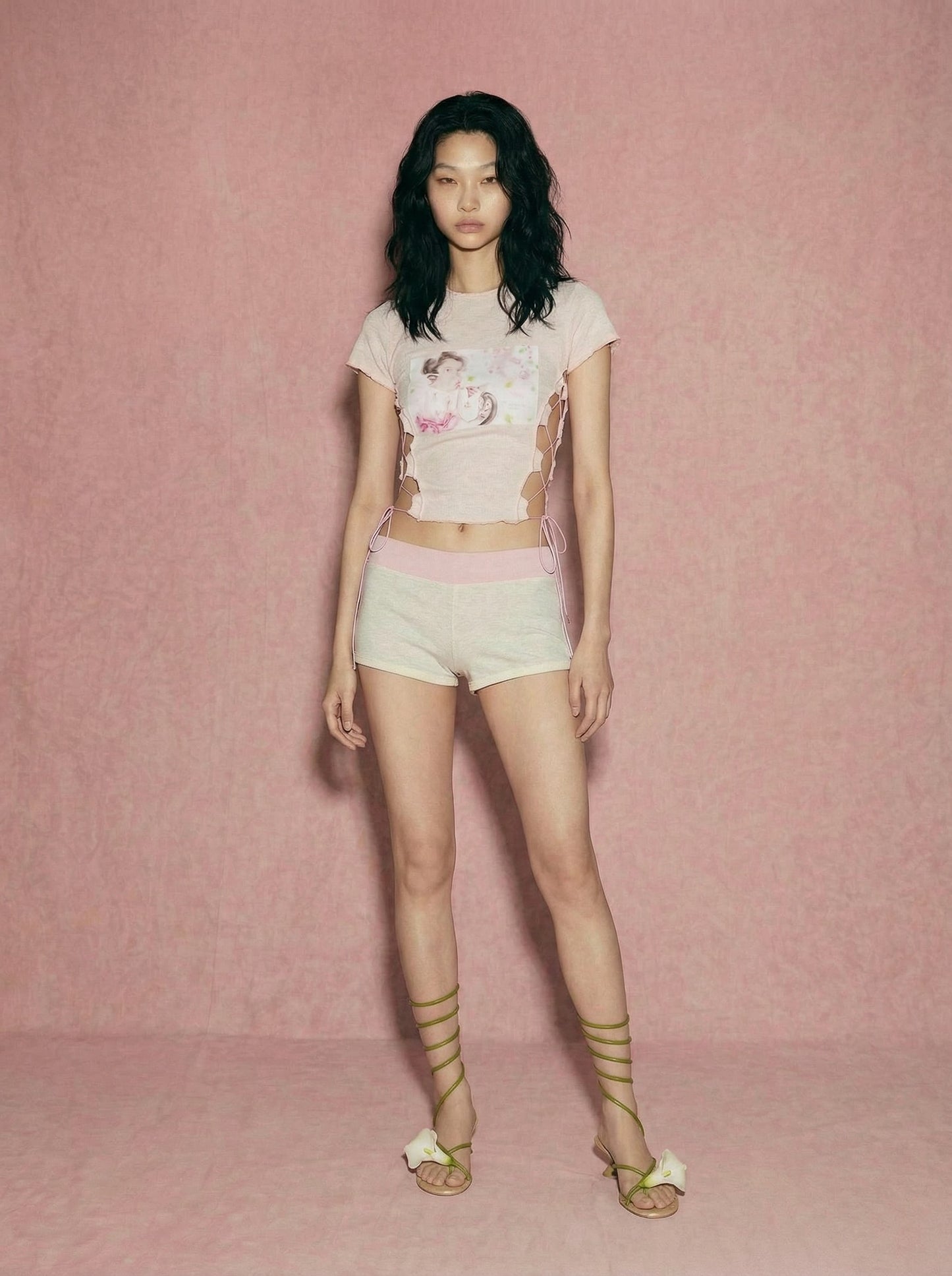 PONY GIRL LACE UP ₊ ໒꒱ ‧₊. ૮ . . ྀིა⁩ TOP