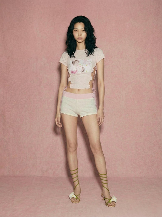 PONY GIRL LACE UP ₊ ໒꒱ ‧₊. ૮ . . ྀིა⁩ TOP