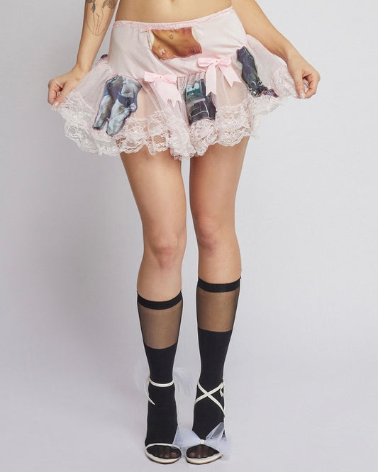 SHEER BOW SHORT SOCKS